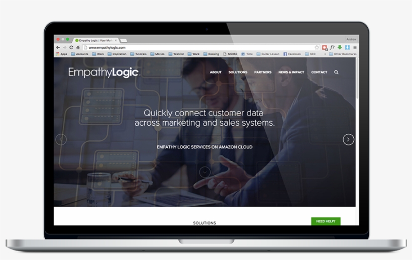 Empathy-logic Mockup Laptop 2 - Web Design, transparent png
