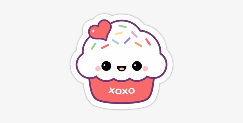 Com Cute Cartoon Cupcakes With Faces - Cute Cupcake With Face, transparent png