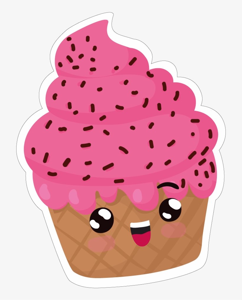 Cupcake - Vector Ice Cream Png, transparent png