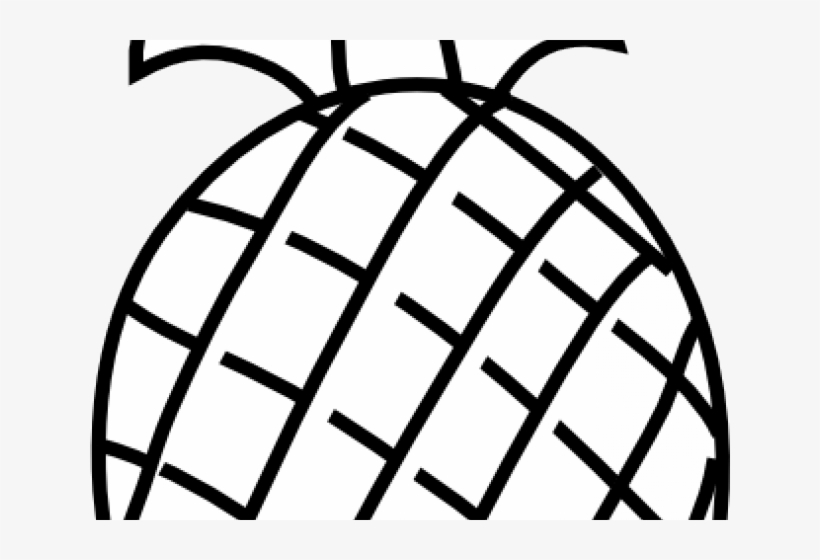 Pineapple Clipart Sketch - Fruits Clipart Black And White, transparent png