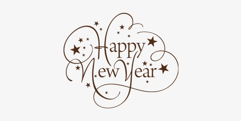 Happy New Year Return Address Labels, transparent png