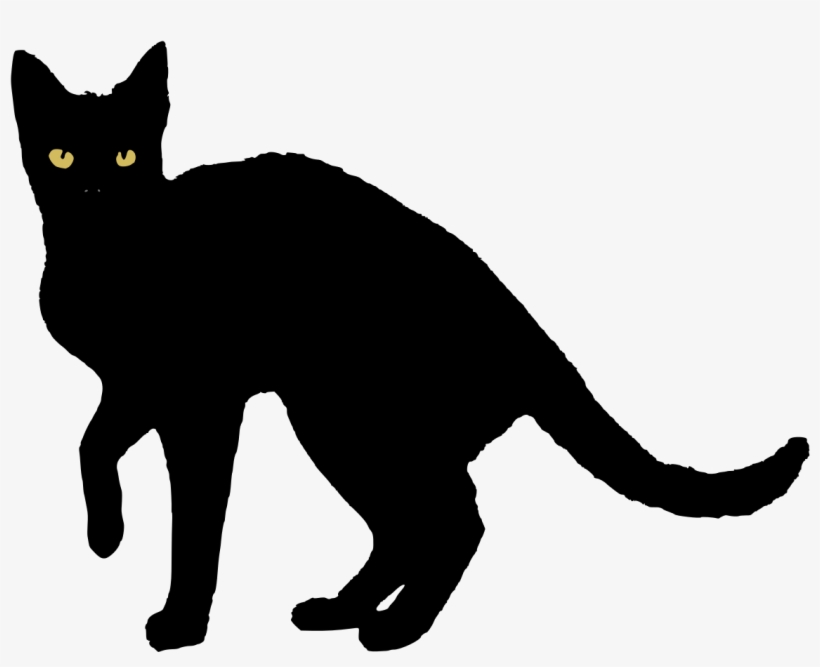 Black Cat - Black Cat Vector Art, transparent png