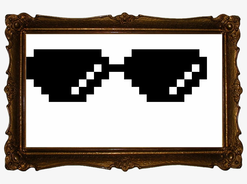 My Sloppy Version Of The "deal With It Glasses" Put - Pixel Sunglasses, transparent png
