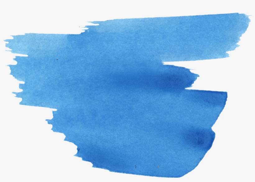 Png File Size - Blue Brush Stroke Png, transparent png