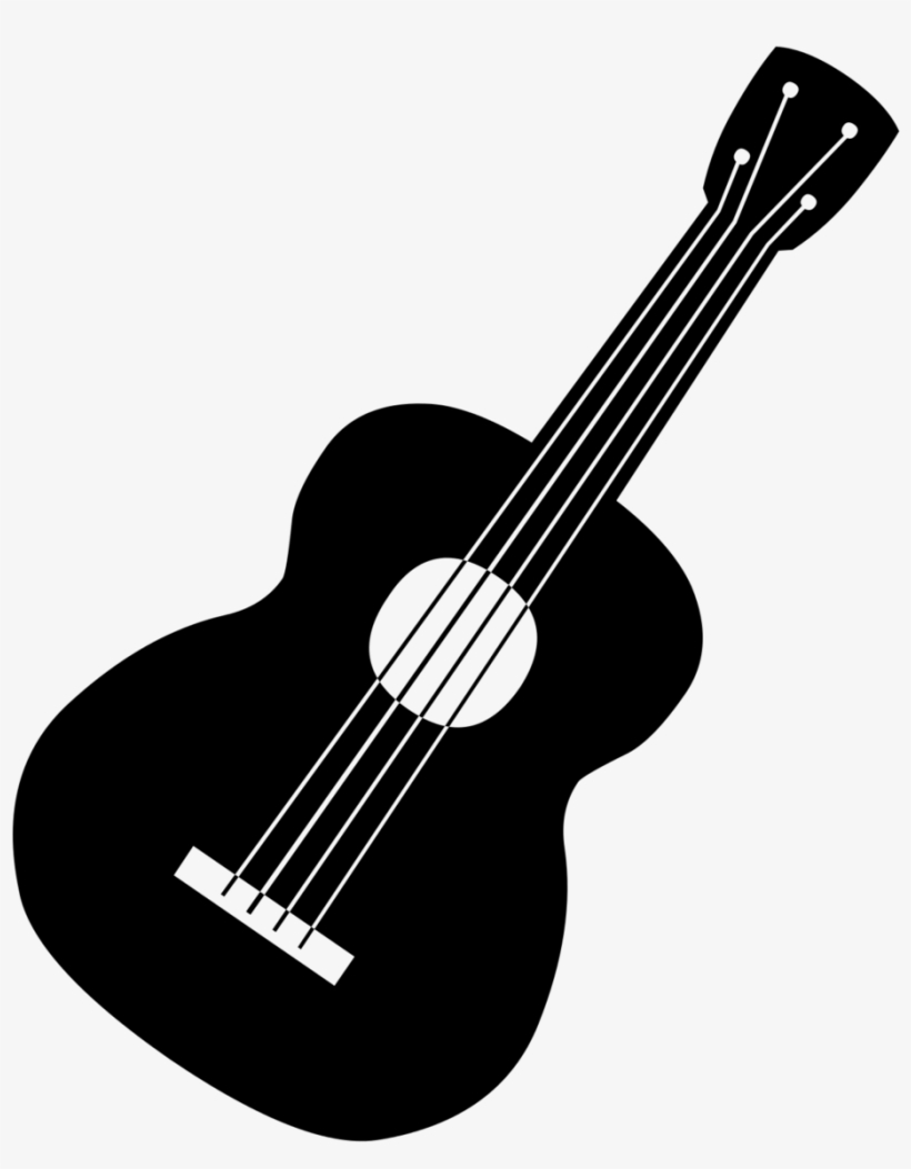 Collection Of Guitar - Guitarra Blanco Y Negro Png, transparent png