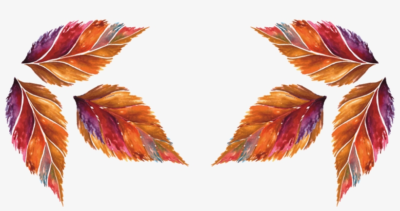 Painting Icon Hand Painted - Autumn Leaves Watercolor Png, transparent png