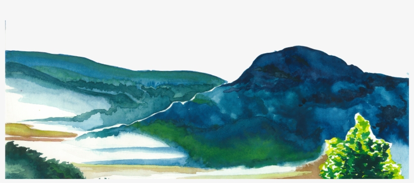 Mountain Outline - Planes, transparent png