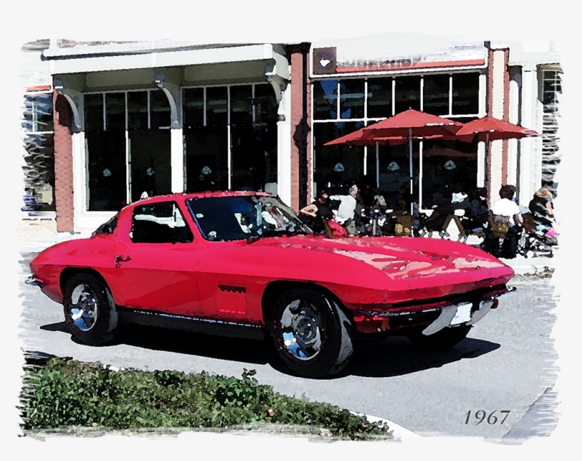 1967 Corvette American Classic Sports Car In The City - Lamborghini Islero, transparent png