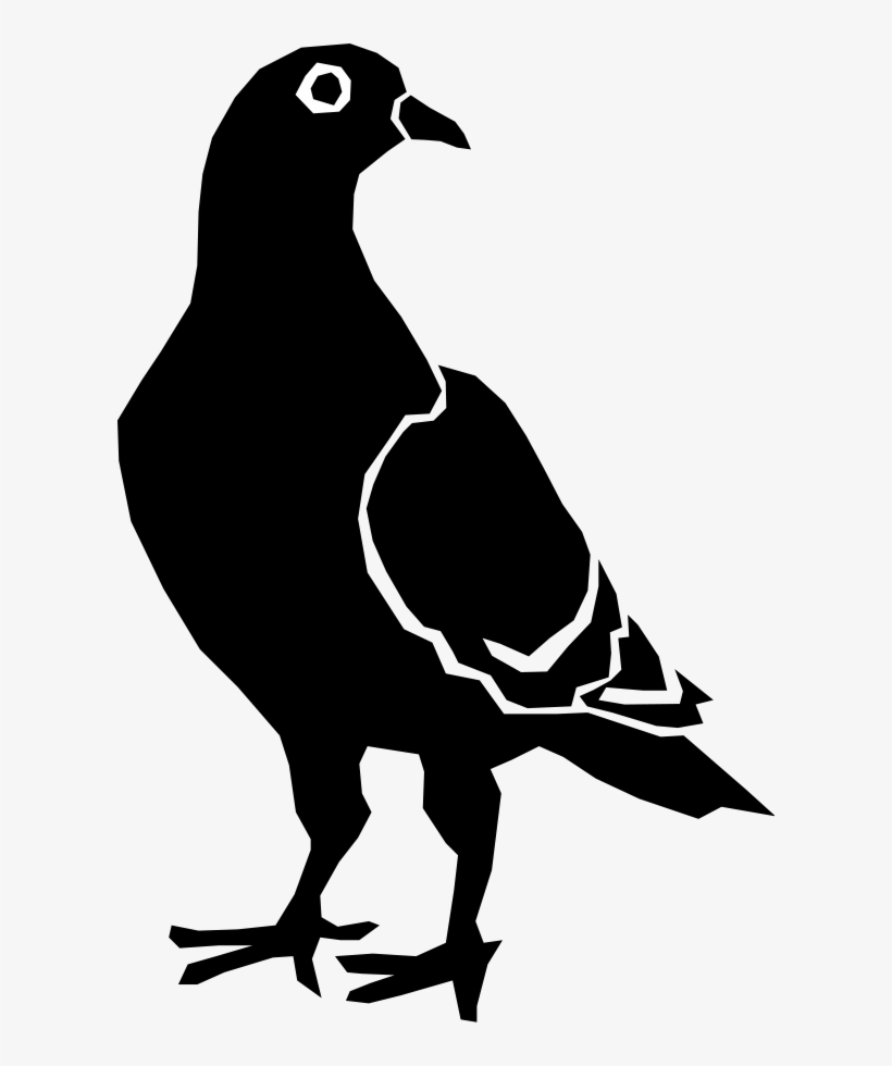 Dove Clipping Art Editing - Pigeon Silhouette, transparent png
