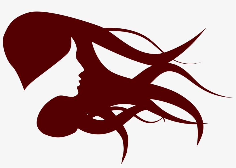 This Free Icons Png Design Of Woman With Flowing Hair, transparent png