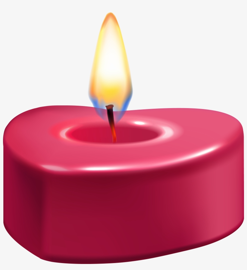 Heart Candle Png Clip Art, transparent png