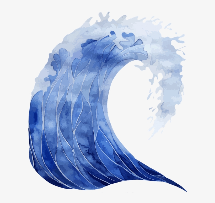 Blog - Ocean Wave Watercolor Png, transparent png