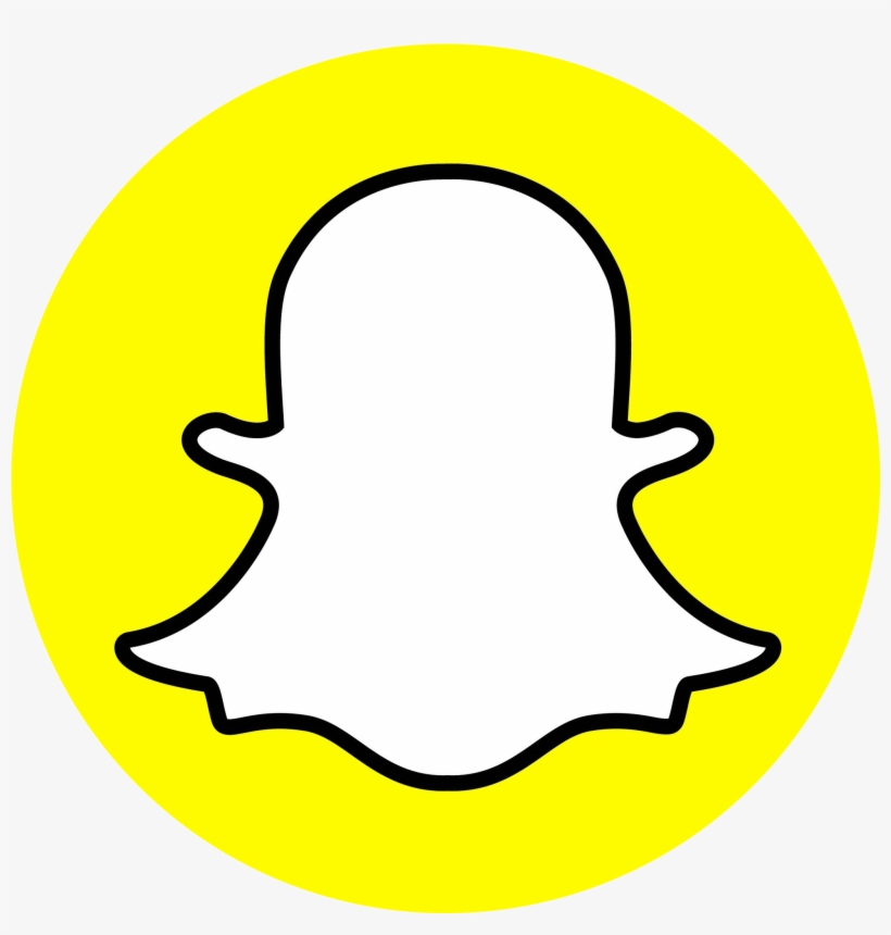 Snapchat-logo - Microfibre Social Media Cushion Cover Designed,printed, transparent png