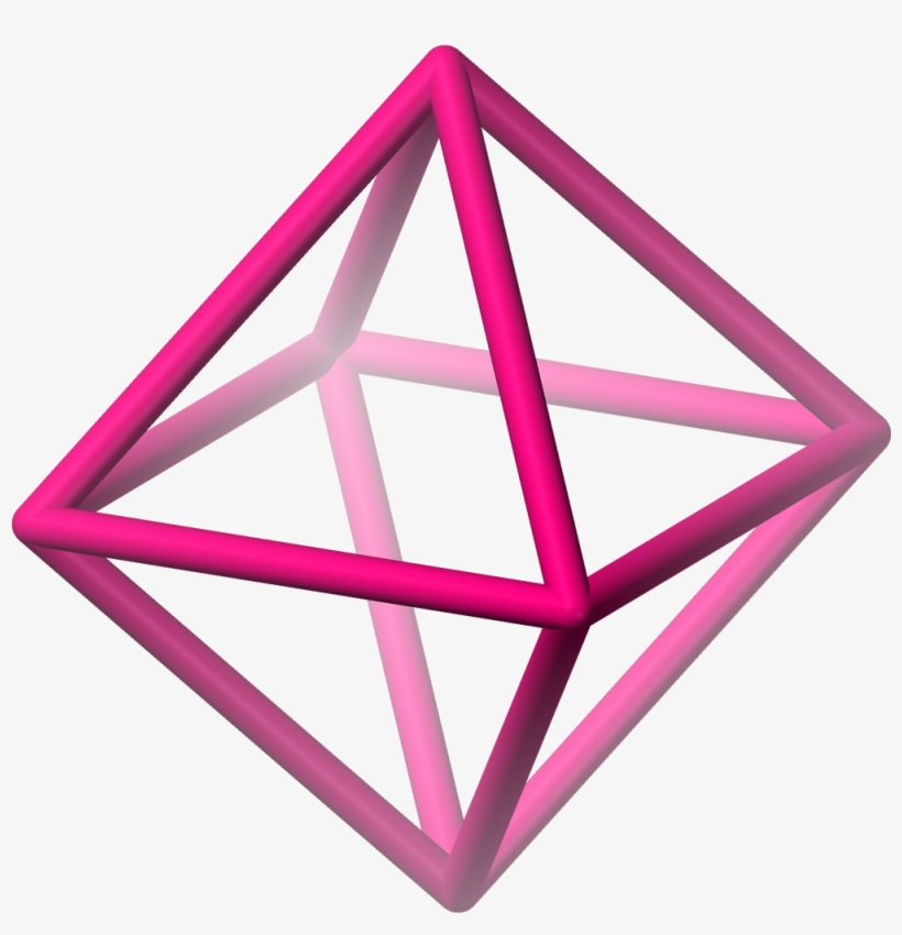 Octahedron 3d Shape, transparent png