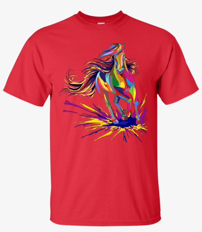 Horses Watercolor - T-shirt, transparent png