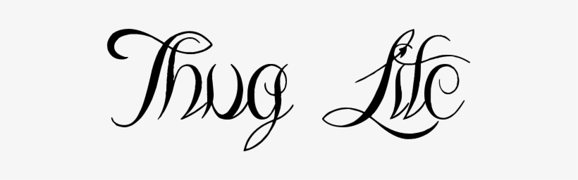 Thug Life Text Png File - Portable Network Graphics, transparent png