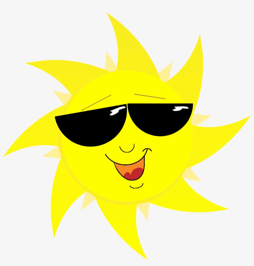 This Free Icons Png Design Of Smiling Sun With Sunglasses, transparent png
