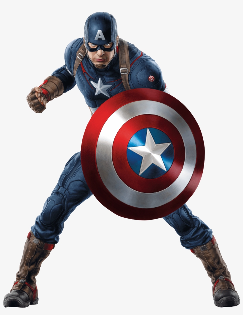 Captain America Looking At You - Capitan America Con Escudo, transparent png
