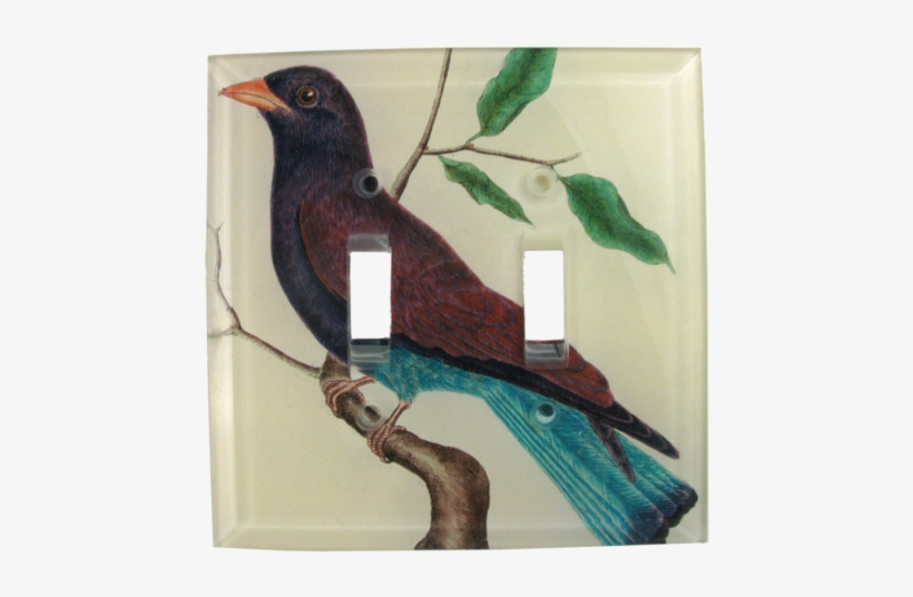 Purple Blue Bird - Giclee Painting: Buffon's Cuckoo Roller, 61x46in., transparent png