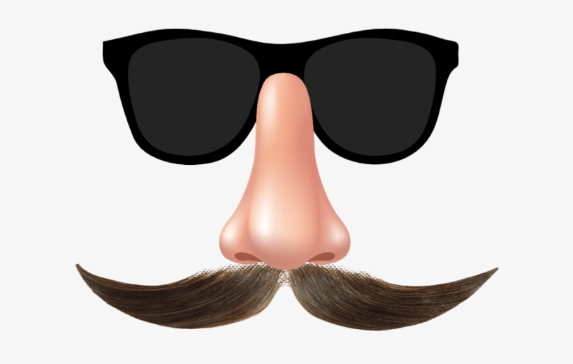 Mustache And Glasses Transparent Background Fake Mustache Glasses Png