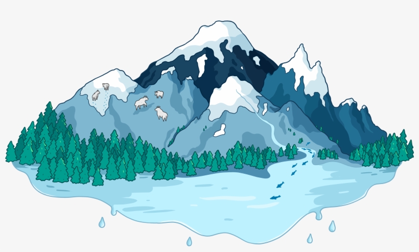 We Monitor The Response Of North Cascade Glacier To - Glacier Illustration, transparent png