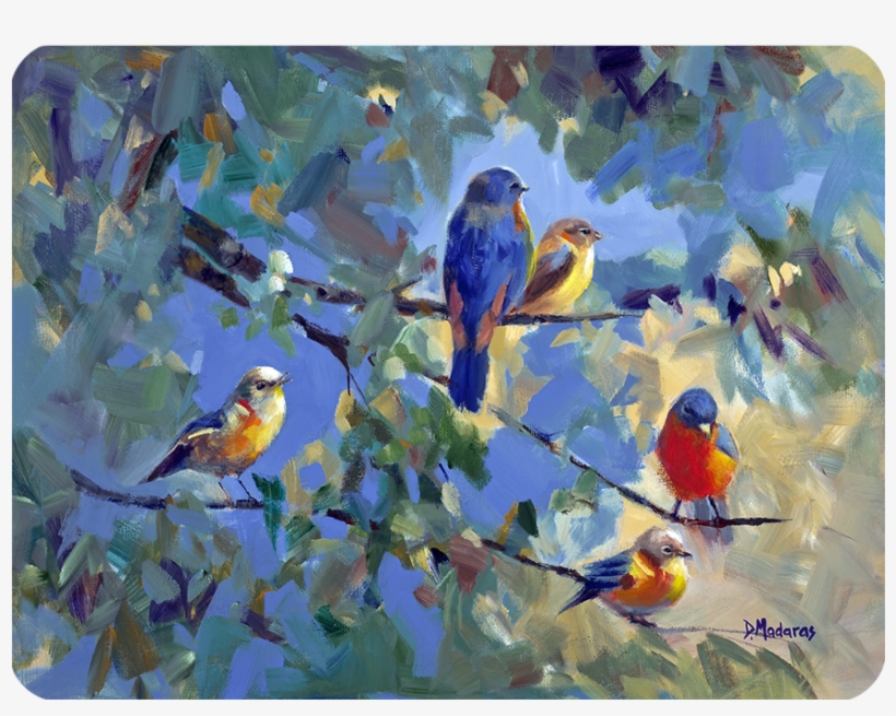 Five Birds By Tucson Artist - Madaras Gallery, transparent png