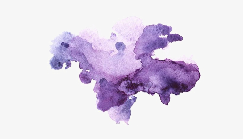 Abstract Watercolor Png Transparent Image - Purple Watercolour Splash Png, transparent png