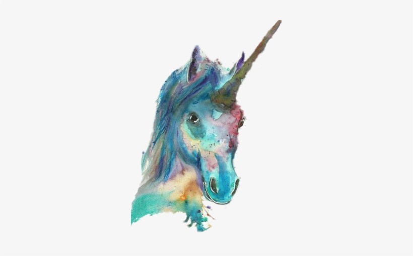 Report Abuse - Watercolor Unicorn, transparent png