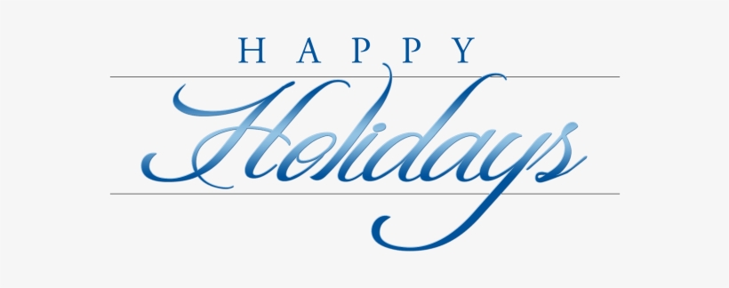 Happy Holidays Text Transparent, transparent png