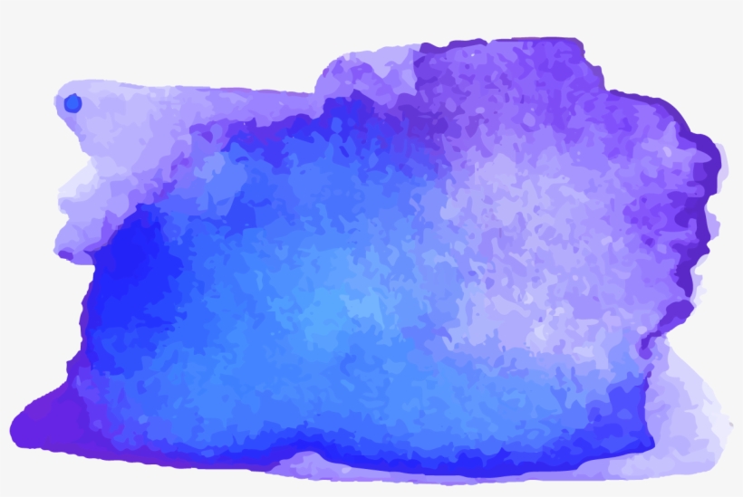 Vector Crystal Watercolor - Transparent Purple And Blue Watercolor, transparent png
