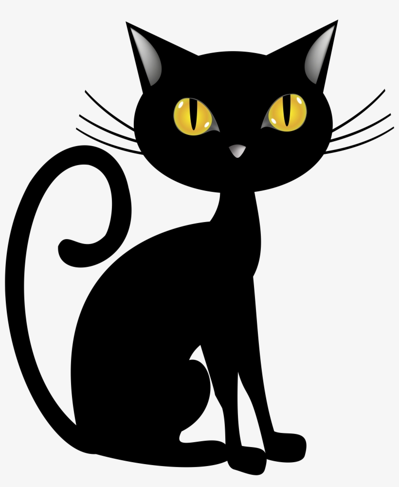 Black Cat Halloween Png, transparent png