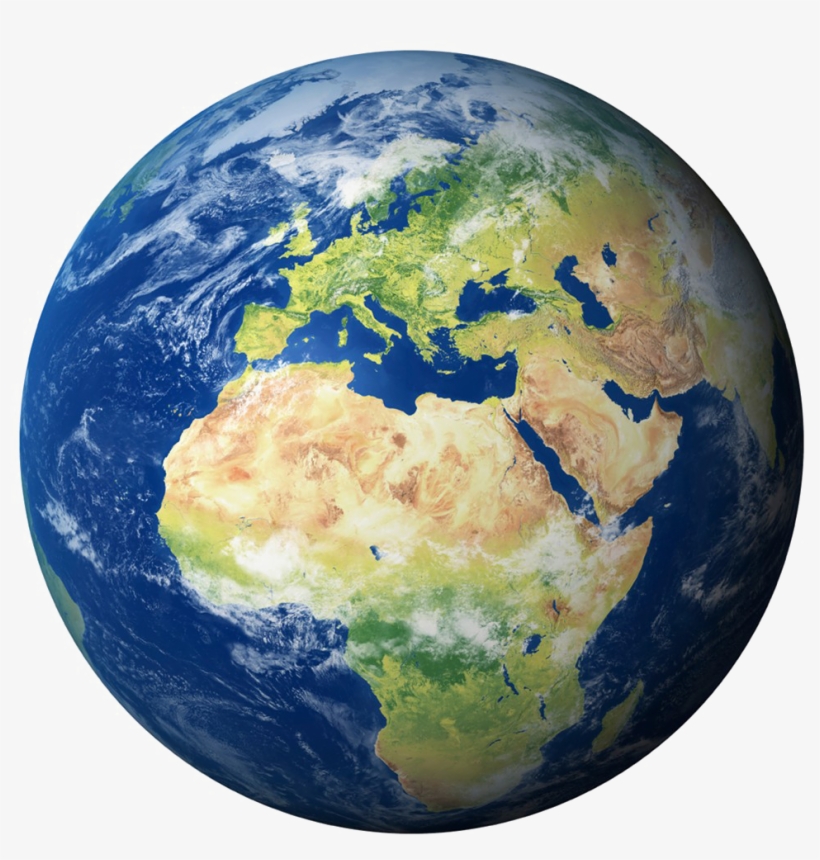 Planet Earth Free Png Image - Silver Plated 18" Chain And Pendant Necklace, transparent png