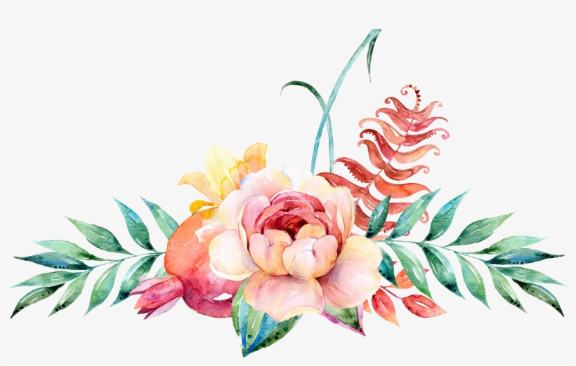 Watercolor Floral Design Png, transparent png
