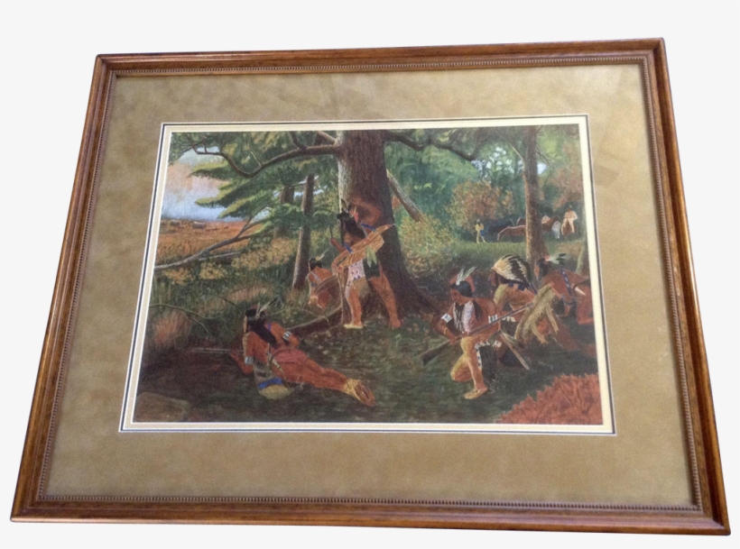Robison, Watercolor Painting Indian War Party Watching - Watercolor Painting, transparent png