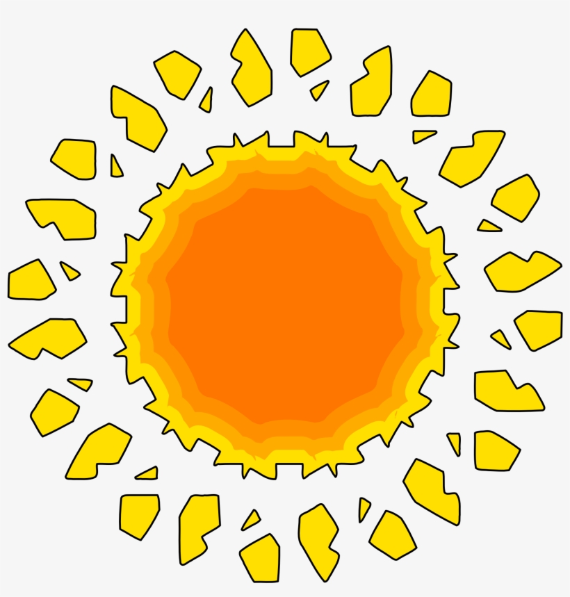Sunshine Clipart Orange Sun - Dona Maria Tempero, transparent png