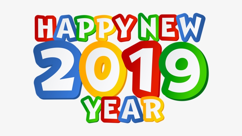 2019 Happy New Year Png Clip Art Image - Happy New Year 2019 Clip Art, transparent png
