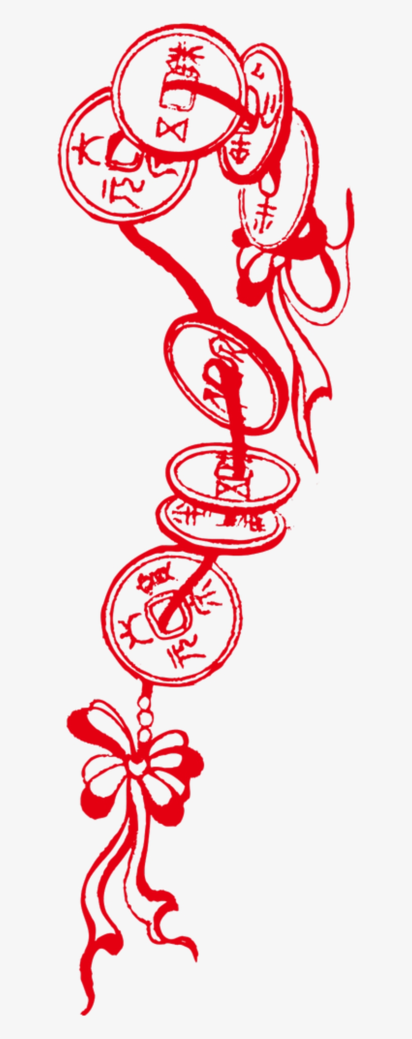 Creative China's Transparent Decorative - Unique Bargains Home Coin Pattern Book Decor Chinese, transparent png