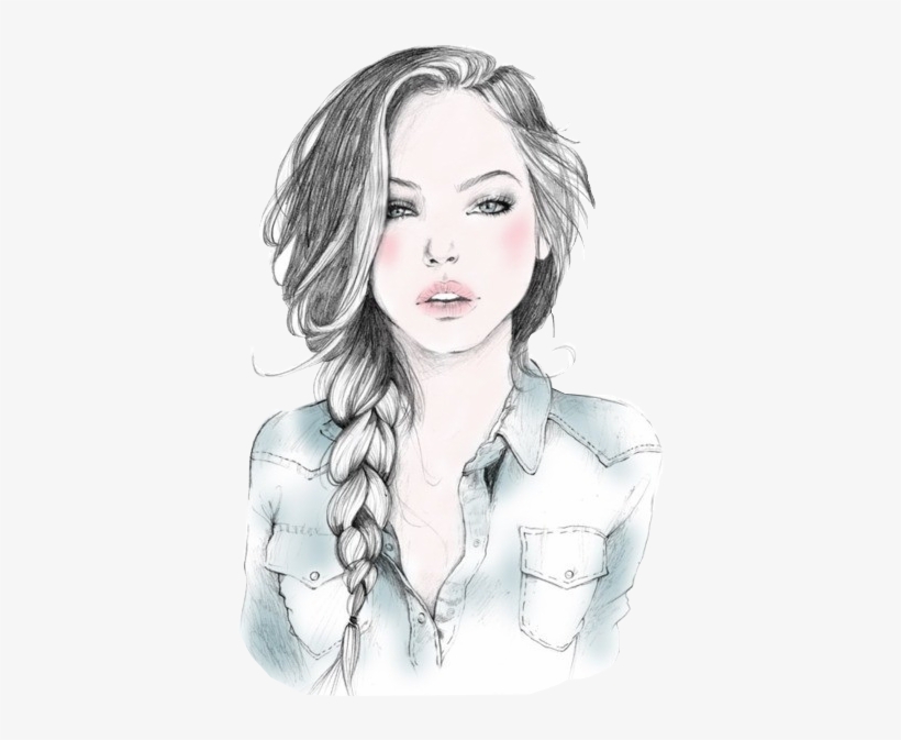 It Is During Our Darkest Moments That We Must Focus - Beautiful Sketch Of Girl, transparent png