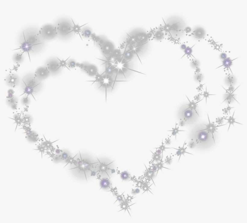 Ftestickers Hearts Sparkle Glitter Purple - Heart Sparkle Png, transparent png