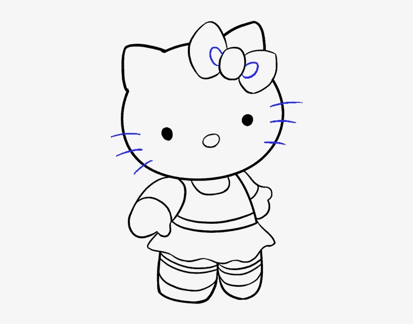 How To Draw Hello Kitty In A Few Easy Steps Drawing 678x600 PNG Download PNGkit