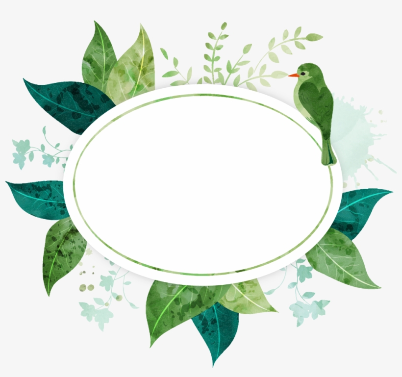 Watercolor Painting Leaf - Serving Tray, transparent png