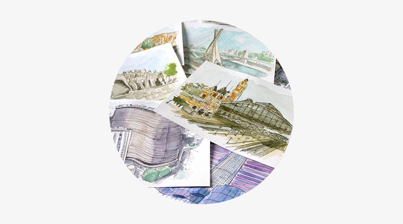 Samsung Places Of Sao Paulo In Watercolor - Battleship, transparent png