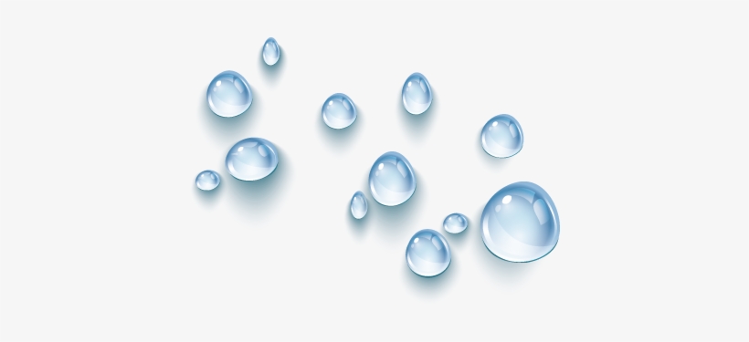 Water-droplets - Blue Water Drops Png, transparent png