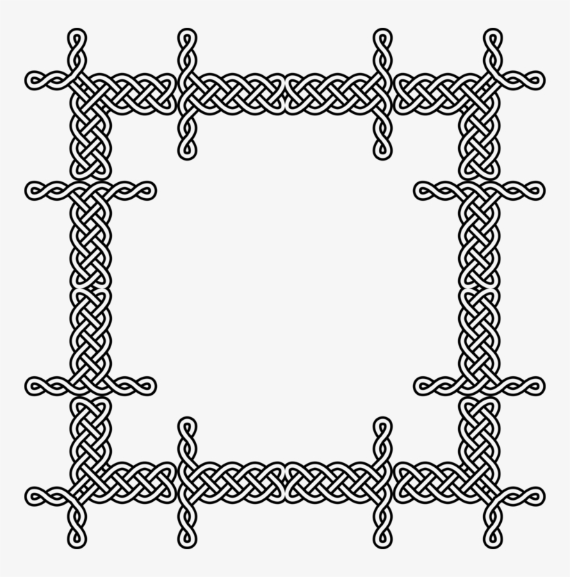Ornament Celtic Knot Celts Picture Frames Symbol - Marcos Celtas Png, transparent png