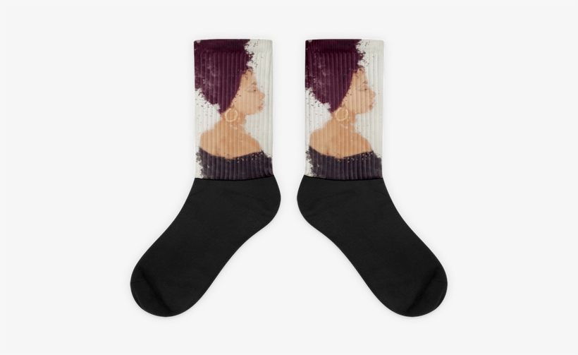 "watercolor Turban" Socks - Sock, transparent png