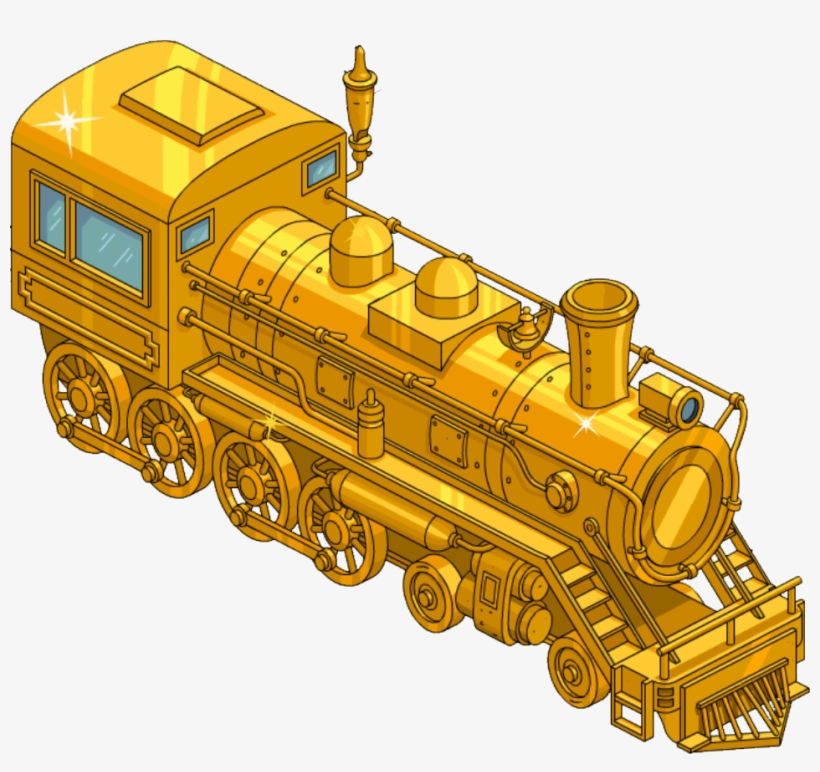 Golden Train - Simpson Tapped Out Golden Train, transparent png
