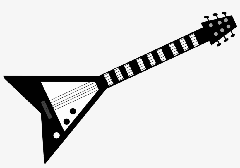 This Free Icons Png Design Of Grayscale Electric Guitar, transparent png