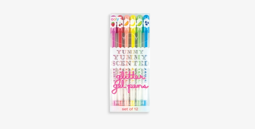 Yummy Yummy Scented Glitter Gel Pens - Ooly Gel Pens, transparent png