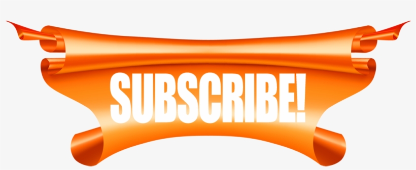 Banner-subscribe - Yellow, transparent png