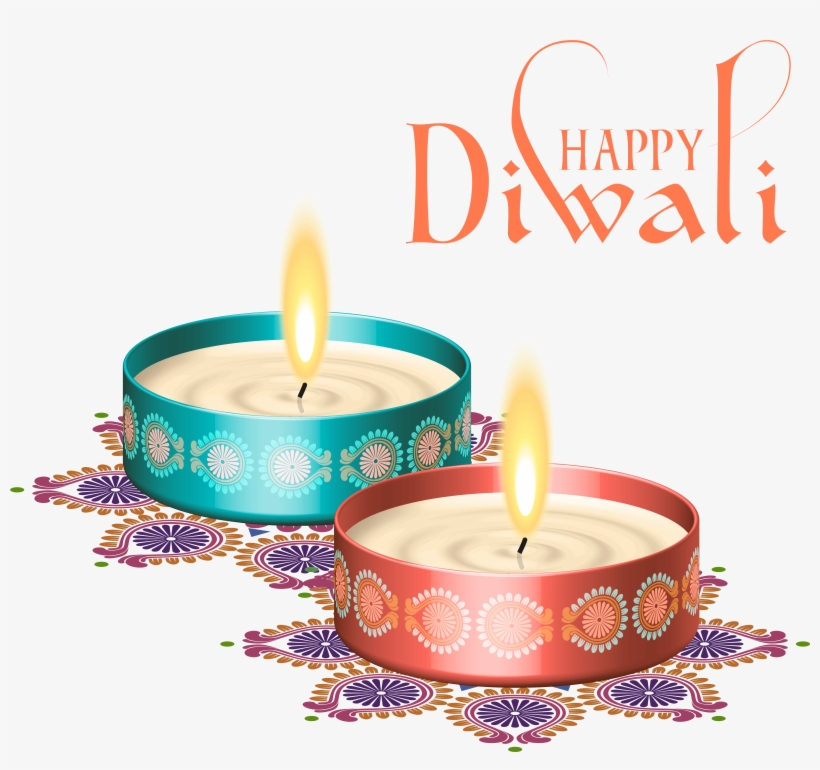 Happy Diwali Nice Candles - Happy Diwali Png, transparent png